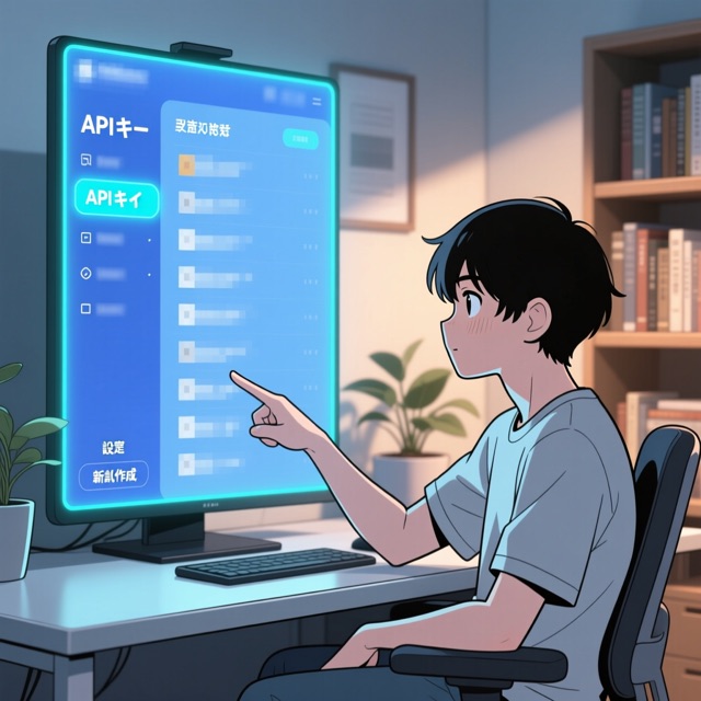 APIキー画面を開く