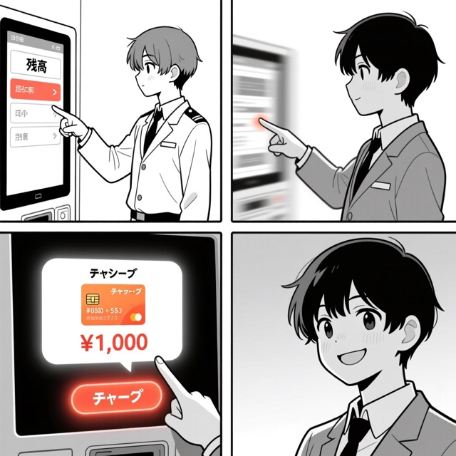 残高をチャージする